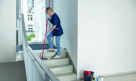 Treppenreinigung
